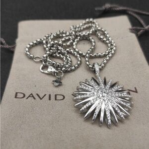 David Yurman Silver Starburst Pendant